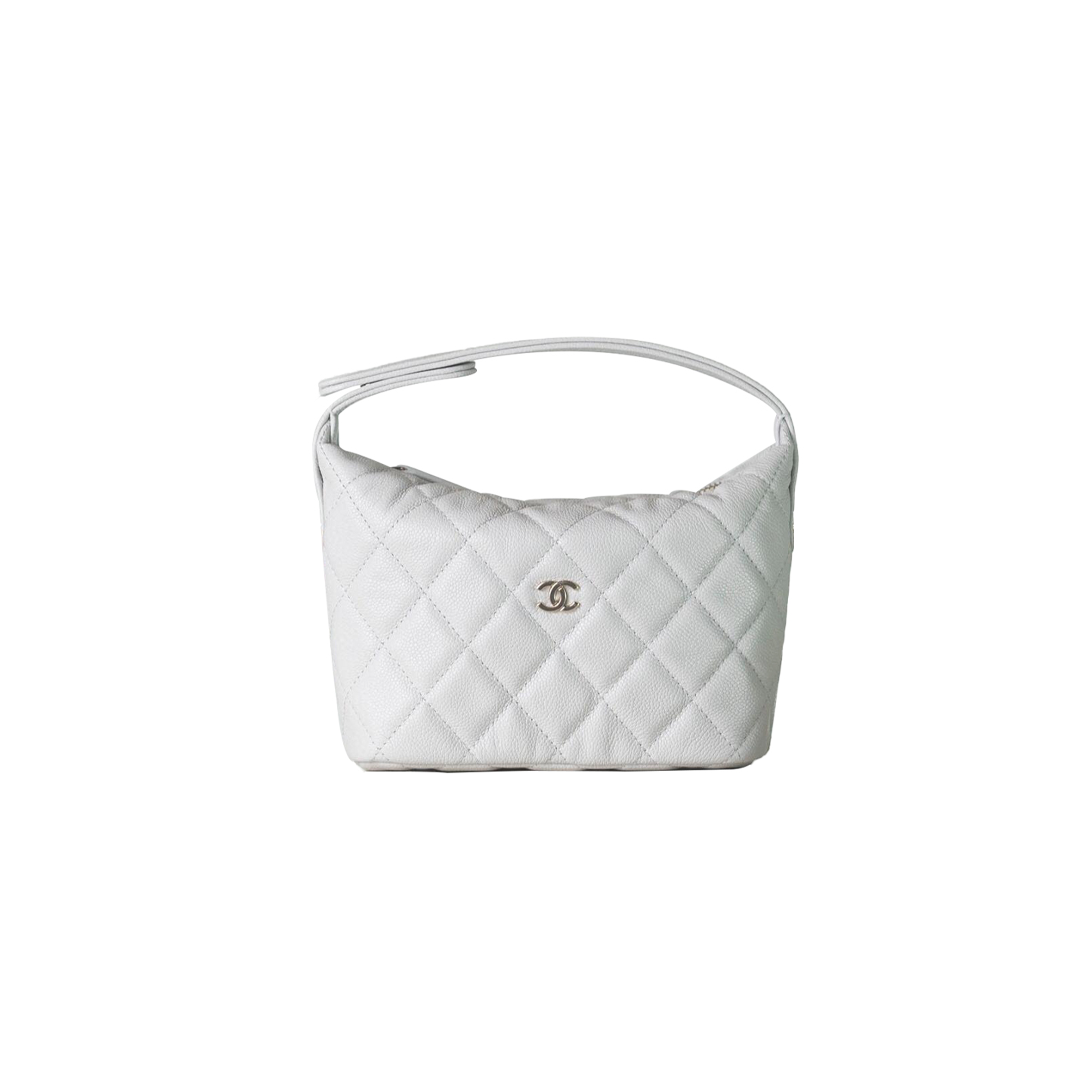 CHANEL MASTER 25C PORTABLE HOBO LUNCH BOX BAG WHITE (21.5*19*6cm)